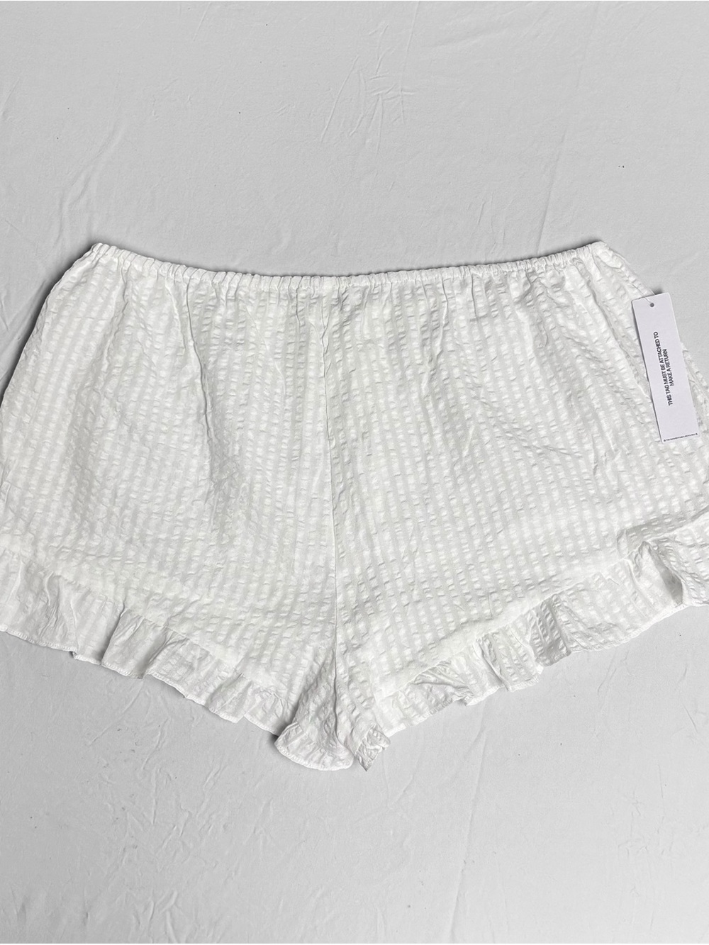 Princess Polly Santabelle White Frill Shorts